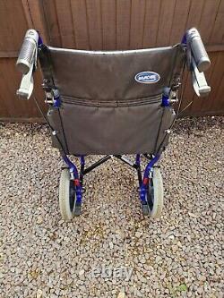 Invacare Alu Lite Folding Transit Mobility Wheelchair With Brakes