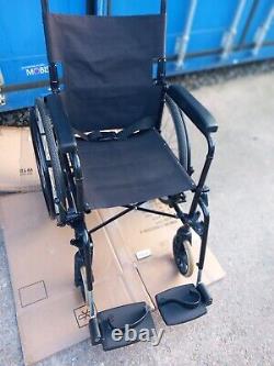 Invacare Lomax Folding Self Propelled Wheelchair with Pressure Relief Cushion