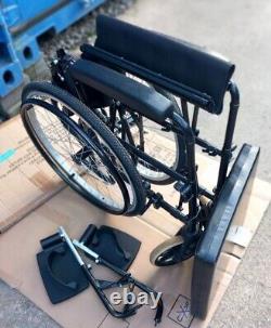Invacare Lomax Folding Self Propelled Wheelchair with Pressure Relief Cushion