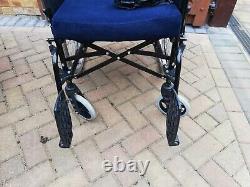 Invacare Self Propelled Wheel Chair Quick Folding Wheelchair + Booster Seat Ect
