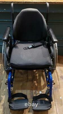 Invacare X4 Wheelchair Lightweight Blue Folding Ultralite Travel Performance
