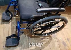 Invacare X4 Wheelchair Lightweight Blue Folding Ultralite Travel Performance