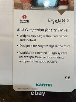 Karma Ergo Lite 2 Ultra Lightweight Mobility Transit / Travel Wheelchair