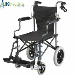 Karma Folding Lightweight Bluebird Travel Mobility Wheelchair + Free Carry Bag