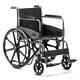 Kosmocare Dura Rexine Mag Wheel Regular Foldable Wheelchair With Safety Belt