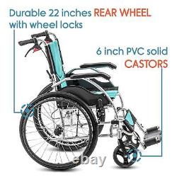 KosmoCare Elegant Breeze Premium Imported Ultra Lightweight Wheelchair With Seat