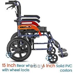 KosmoCare Tranz Dzire Aluminium Folding Wheelchair With Seat Belt