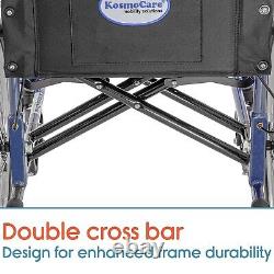 KosmoCare Tranz Dzire Aluminium Folding Wheelchair With Seat Belt