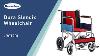 Kosmocare Dura Slendix Premium Imported Lightweight Compact Folding Wheelchair