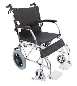 Lightweight Aluminium Folding Transit Travel Wheelchair 8kg