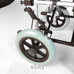 Lightweight Extra wide 20 transit aluminium wheelchair with brakes ECTR02-20