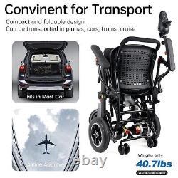 Lightweight Foldable Convenient Comfort Ergonomic Electric Wheelchair 10AH 250W