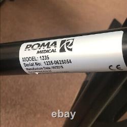 Lightweight Folding Roma 1235 Transit Wheelchair Metallic Grey Frame