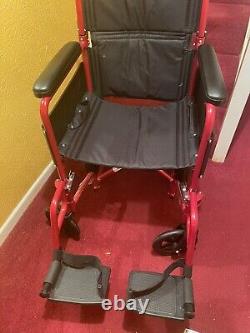 Lightweight Folding Wheelchair with Handbrakes
