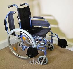 Lightweight Folding Wheelchair with Left Side Elevating Leg Rest Self Propel