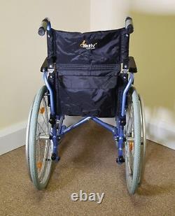 Lightweight Folding Wheelchair with Right Side Elevating Leg Rest Self Propel