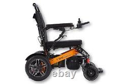 Lightweight Reclining Back Foldable Electric Wheelchair with Remote Controller