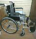 Lightweight Self Propelled Folding Wheelchair Hand Brakes Mobility Grey Frame