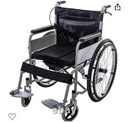 Lightweight Self Propelled Wheelchair Heavy Duty Folding Commode Padded Chair