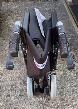 Lightweight Transit Folding Travel Wheelchair Portable Brakes Comfortable