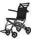 Lightweight Transport Wheelchair Folding Aluminium Travel Chair Mobility Aid