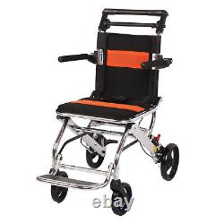 Lightweight Transport Wheelchair Folding Aluminium Travel Chair, Mobility Aids UK