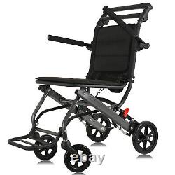 Lightweight Transport Wheelchair Folding Portable Transit Chair Wheelchair 6.8kg