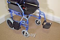 Lightweight Wheelchair Transit Aktiv X2 Lite with Attendant Brakes Crash Tested