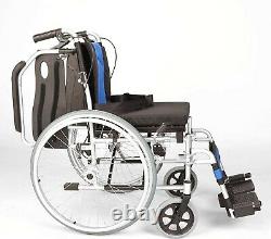 Lightweight folding Aluminium narrow self propelled wheelchair 16 seat width EC
