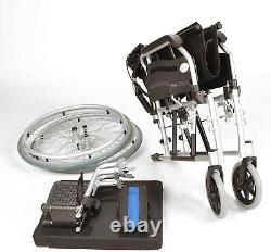 Lightweight folding Aluminium narrow self propelled wheelchair 16 seat width EC