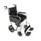 Lightweight Folding Aluminium Transit Wheelchair, Compact, Attendant Brakes