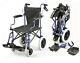 Lightweight Folding Deluxe Travel Wheelchair In A Bag With Handbrakes Ectr04