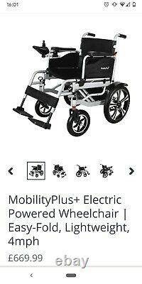 Lightweight folding electric wheelchair
