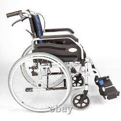 Lightweight folding narrow self propelled wheelchair hand brakes ECSP01-16 DEMO