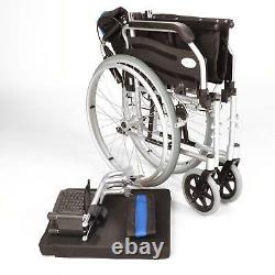 Lightweight folding narrow self propelled wheelchair hand brakes ECSP01-16 DEMO