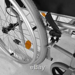 Lightweight folding self propel wheelchair 8.5kg with lapbelt handbrakes ECSP04