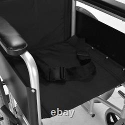 Lightweight folding self propel wheelchair 8.5kg with lapbelt handbrakes ECSP04