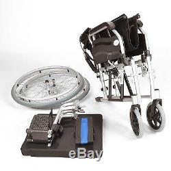 Lightweight folding self propel wheelchair with hand brakes & 20 wide seat