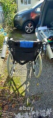 Lightweight folding self propelled wheelchair hand brakes Elite Care