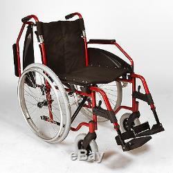 Lightweight folding self propelled wheelchair with quick release wheels ECSP03