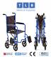 Lightweight Self-propelled Folding Wheelchair For Disabled Injured Elderly Blue
