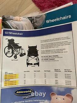 Lightweight wheelchair self propelled