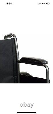 Live well Black Sport Self Propel Aid Mag Wheels Folding Steel Wheel Chair