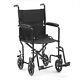 Livewell Black Sport Transit Travel Wheelchair Folding Wheel Chair