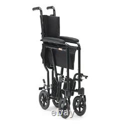 Livewell Black Sport Transit Travel Wheelchair Folding Wheel Chair