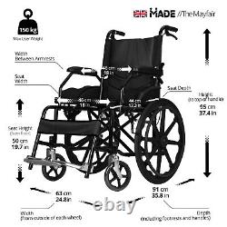MADE Mobility Mayfair Lightweight Folding Transit Travel Wheelchair