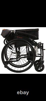 MOBIQUIP Lightweight Transit Folding Travel Wheelchair