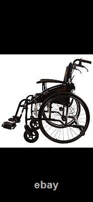 MOBIQUIP Lightweight Transit Folding Travel Wheelchair