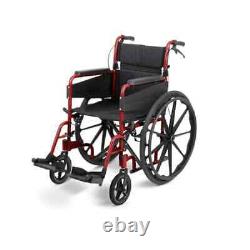 Made Mobility Wheelchair Red 18 Seat Folding Lightweight Pushchair
