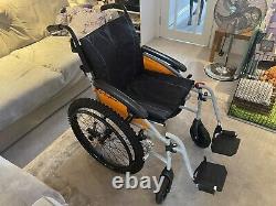 MobiQuip G-Explorer All Terrain Wheelchair. Lightweight, folding, 18 inch seat widt